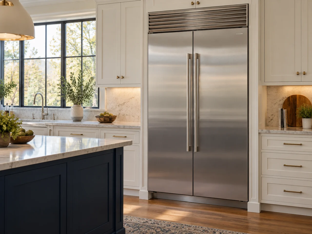 Illustration of a Sub-Zero refrigerator